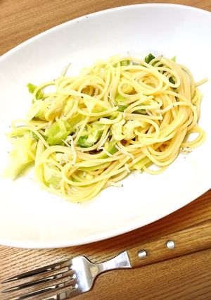 フライパン1つ☆春キャベツでじゃこパスタ-レシピのメイン写真