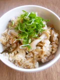鶏としめじの塩昆布ごはん♪-レシピのメイン写真