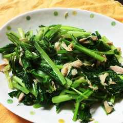 รูปของ 簡単！正月菜とツナの炒めもの☆