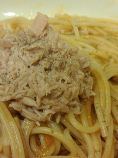 ツナとミートソースのスパゲティ-レシピのメイン写真