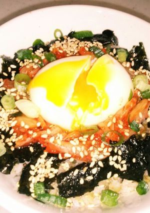 ★ 簡単♪キムチ温玉丼★-レシピのメイン写真