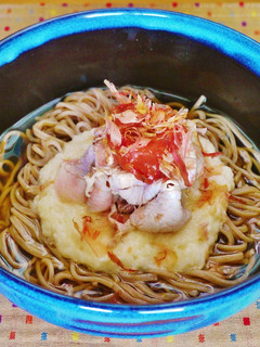豚しゃぶとろろのさっぱり梅蕎麦♪-レシピのメイン写真