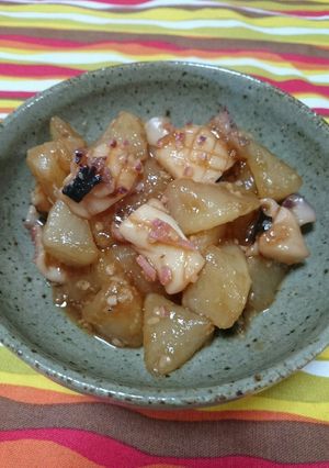 イカ焼き風!ぽってりイカ大根-レシピのメイン写真