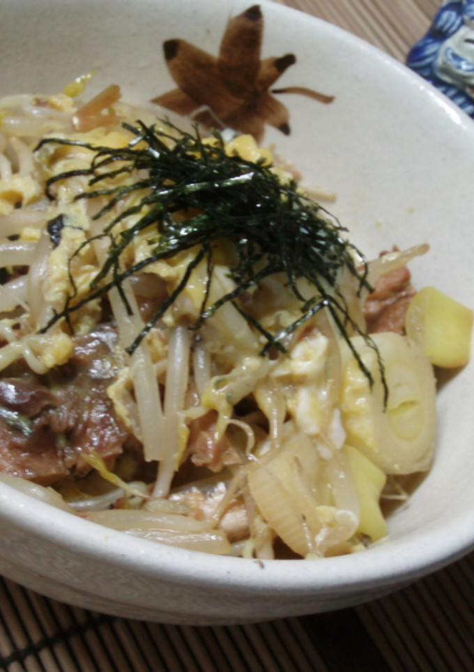 さんまの蒲焼缶ともやしの卵とじ-レシピのメイン写真