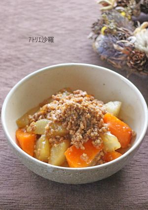 とろ~り熱々✿大根と人参の挽肉あんかけ✿-レシピのメイン写真