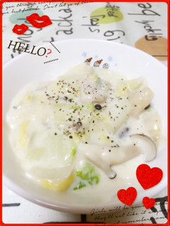 白菜と鶏肉♡あったかクリーム煮-レシピのメイン写真