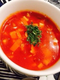 トマトジュースで!ミネストローネ-レシピのメイン写真