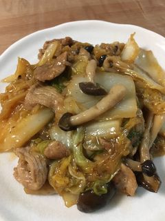白菜消費!白菜と豚こまの和風炒め煮-レシピのメイン写真