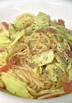 キャベツとベーコンのパスタ-レシピのメイン写真
