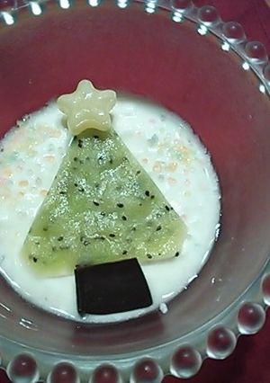 クリスマスヨーグルトアート-レシピのメイン写真