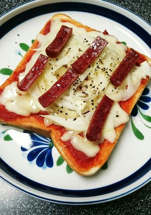 ランチに簡単ピザトーストおやつカルパス編-レシピのメイン写真