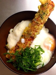 我が家の釜玉うどん-レシピのメイン写真