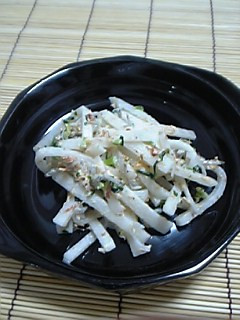簡単!野沢菜じゃこの大根サラダ-レシピのメイン写真
