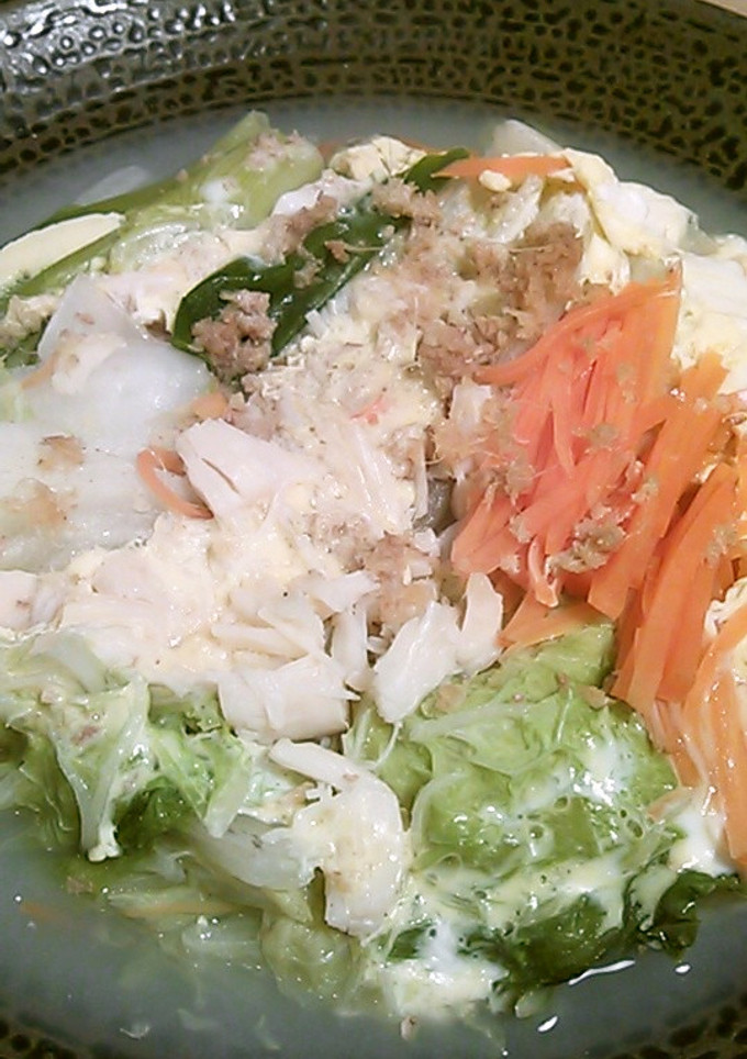 白菜とホタテ卵とじ煮-レシピのメイン写真