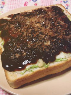 簡単トーストアレンジ♪チーズお好み焼き風-レシピのメイン写真