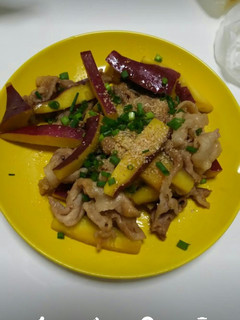 さつまいもと豚肉の甘辛炒め煮-レシピのメイン写真