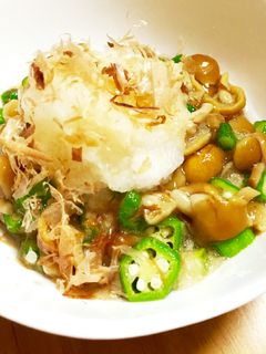 簡単♪さっぱりオクラとなめこのポン酢和え-レシピのメイン写真