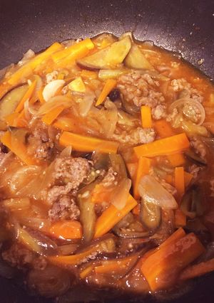 牛肉とナスの辛味炒め-レシピのメイン写真