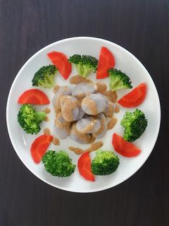 紫ニョッキの温野菜サラダ-レシピのメイン写真