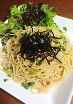 混ぜるだけ！明太子クリームパスタ-レシピのメイン写真