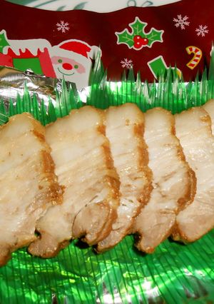クリスマス簡単麦茶でさっぱりトロトロ煮豚-レシピのメイン写真