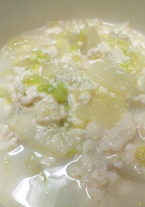 優しい味 白菜とお豆腐のスープ-レシピのメイン写真