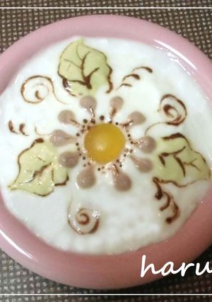 トールペイント風❀ヨーグルトアート-レシピのメイン写真