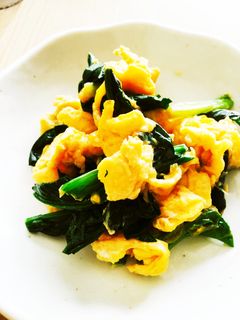 綺麗にできる☆ほうれん草と卵の炒め物-レシピのメイン写真