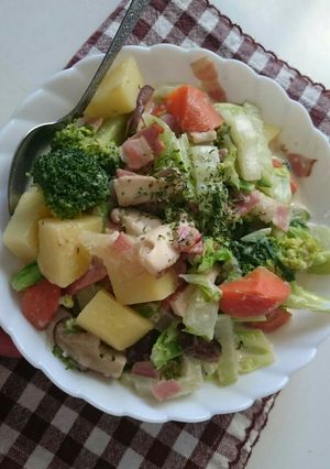 簡単お野菜クリームリゾット-レシピのメイン写真