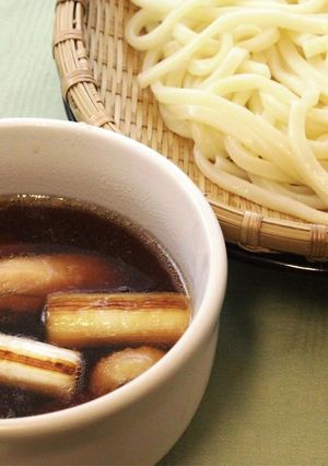 ★鶏と焼きねぎの香りつけうどん-レシピのメイン写真
