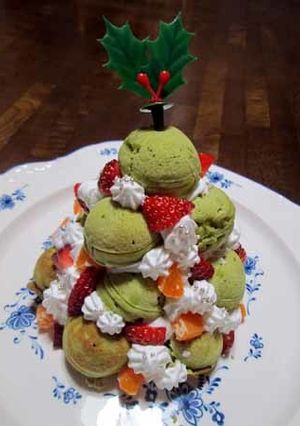クロカンブッシュ風Xmasツリーケーキ-レシピのメイン写真