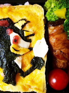 シャドウ・ザ・ヘッジホッグ(キャラ弁)-レシピのメイン写真