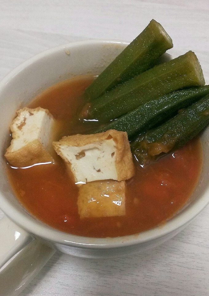 オクラと厚揚げのあったか☆トマトスープ-レシピのメイン写真