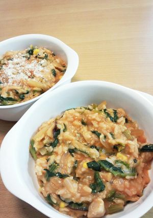 幼児食☆トマトジュースで簡単リゾット風-レシピのメイン写真