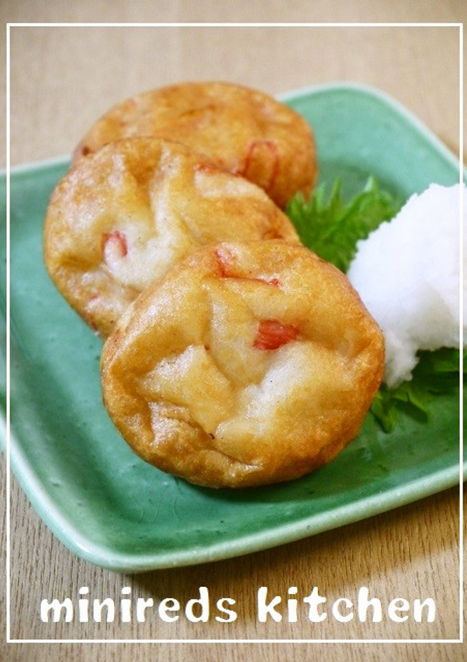 はんぺんで作る。カニカマ入りさつま揚げ風-レシピのメイン写真