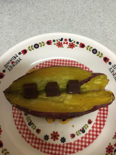 焼き芋&アルファベットチョコ-レシピのメイン写真