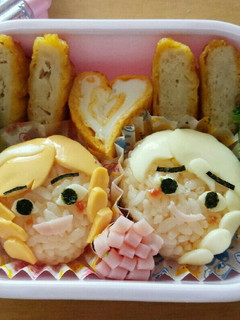 年少児のアナ雪キャラ弁-レシピのメイン写真