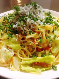 我が家のしらすのペペロンチーノ♪-レシピのメイン写真