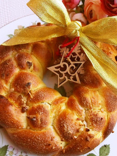 クリスマスを彩る♡かぼちゃのリースパン♡-レシピのメイン写真