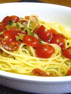 プチトマトとバジルの冷製パスタ-レシピのメイン写真