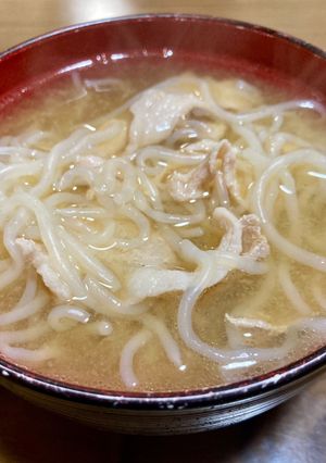 豚肉と白滝の味噌汁-レシピのメイン写真