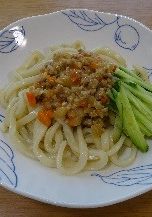簡単給食　肉みそうどん-レシピのメイン写真