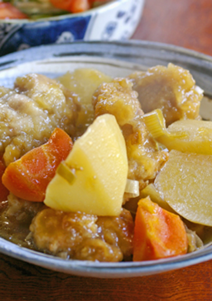 お残り唐揚げで、根菜の中華煮-レシピのメイン写真