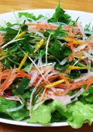 ハムと野菜た～っぷりカルパッチョ風-レシピのメイン写真