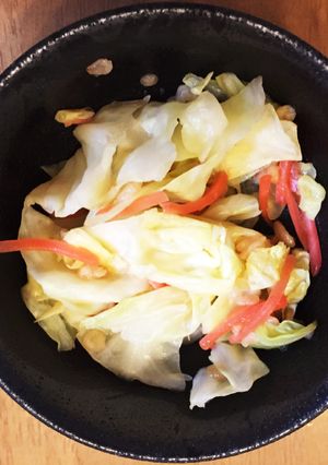 たこ焼き材料の残りで『キャベツの炒め物』-レシピのメイン写真