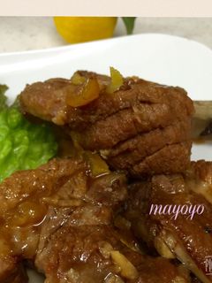 圧力鍋でスペアリブ〜柚子茶煮〜-レシピのメイン写真