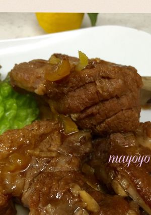 圧力鍋でスペアリブ〜柚子茶煮〜-レシピのメイン写真