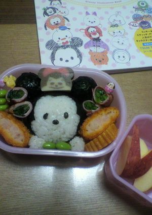 ツムツムミッキー簡単キャラ弁-レシピのメイン写真