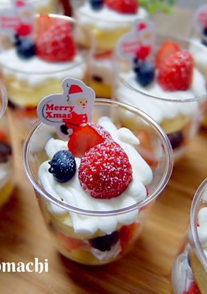 クリスマス会に♡小分けのクリスマスケーキ-レシピのメイン写真