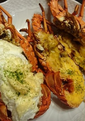 伊勢海老の卵黄・卵白焼き-レシピのメイン写真